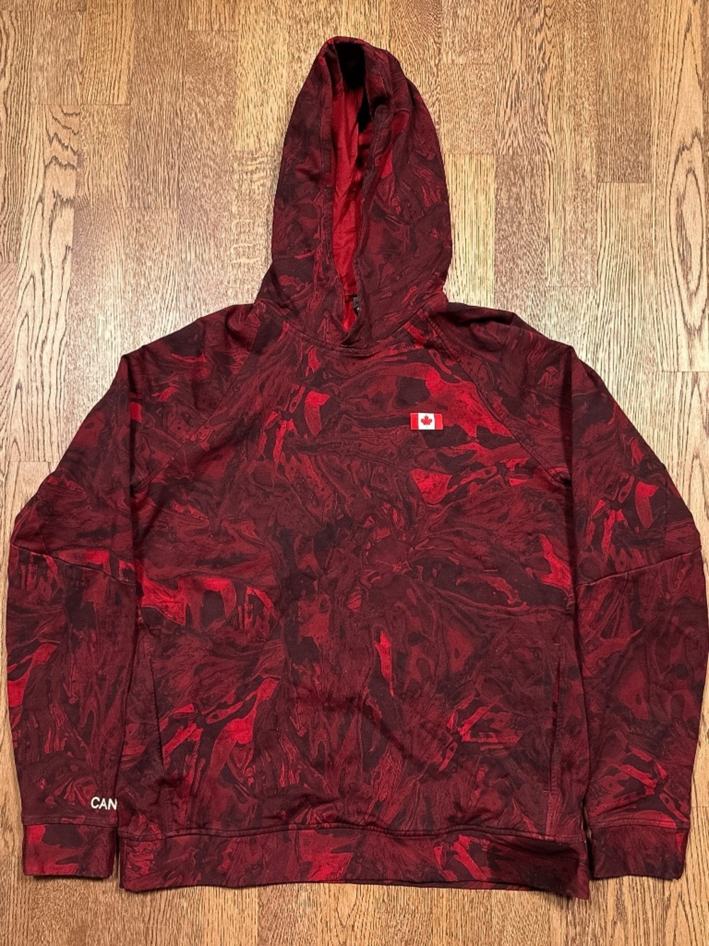Lululemon Team Canada City Sweat Olympics COC Red Hoodie Mens Large